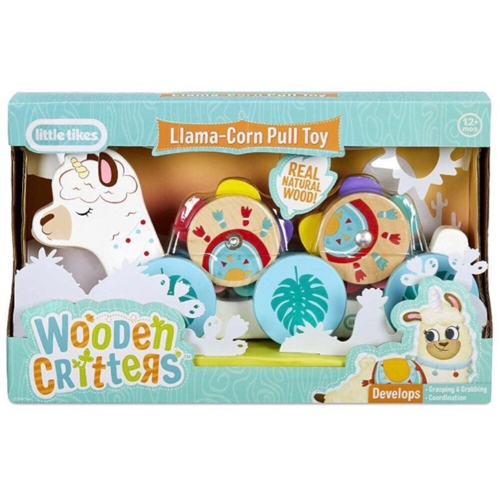 Llama pull toy wood fisher-price new toddler